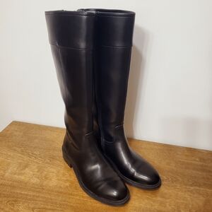 J. Crew Factory Women's Black Leather Boots